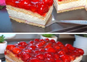 Erdbeer Schlagsahne- und Mascarpone-Kuchen