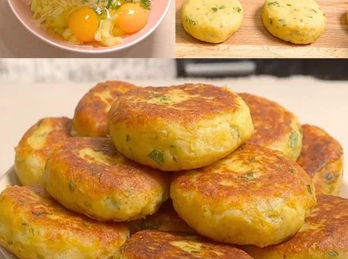 Diese Kartoffelfrikadellen lassen sich ganz einfach in der Pfanne zubereiten und in nur wenigen Minuten garen