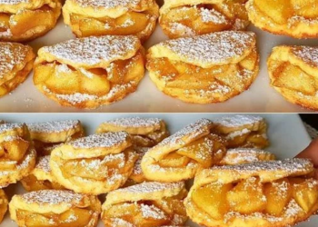 Köstliche, zartschmelzende Kekse mit nur 1 Apfel und 1 Ei!