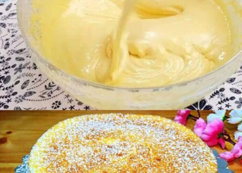 500g Joghurt mit Pudding und backe den Joghurtkuchen