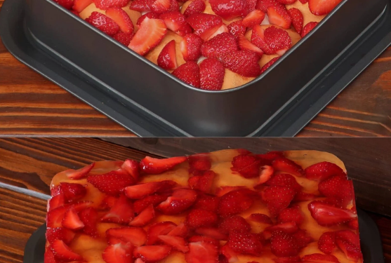 Ein einfacher Erdbeerenkuchen – so einfach, dass er nicht einfacher sein könnte