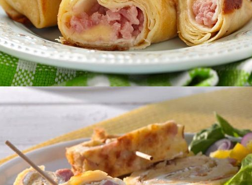 Pfannkuchen mit Schinken & Käse