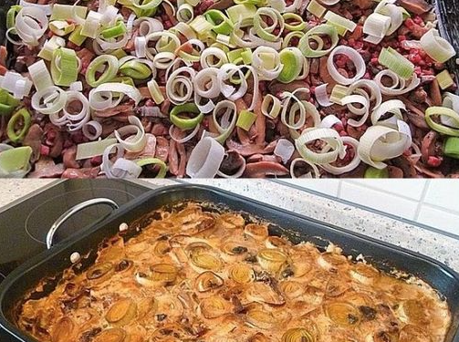 Schnitzelpfanne im Jägersauce