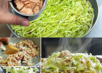 Chinakohl und Thunfisch