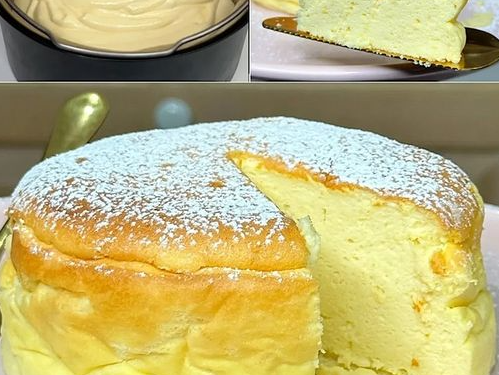 Wolkenkuchen mit Joghurt