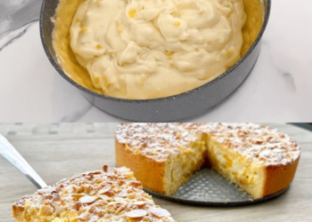 Pfirsich Sahnekuchen