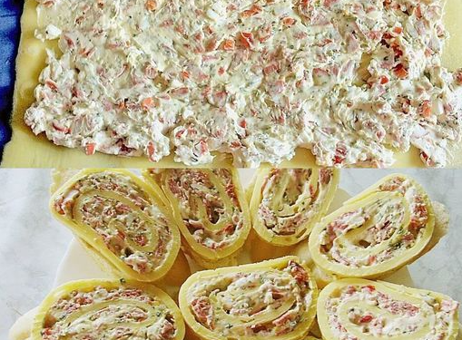 Pikante Käseröllchen