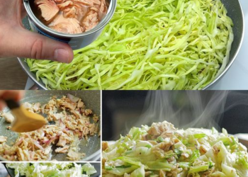 Chinakohl und Thunfisch