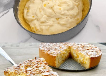 Pfirsich Sahnekuchen