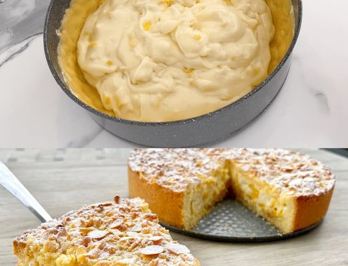 Pfirsich Sahnekuchen