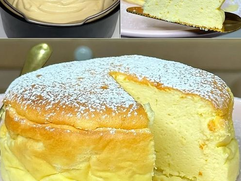 Wolkenkuchen mit Joghurt