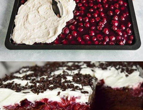 Omas Schwarzwälder vom Blech, woow macht süchtig!