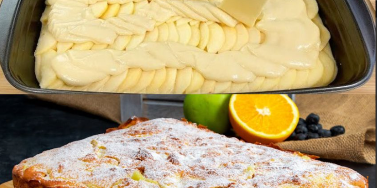 Apfelkuchen in 10 Min. Sie wissen, dass es köstlich ist, wenn Ihre Kinder mehr will!