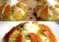 Frischkäse-Knoblauchbrot