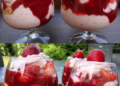 Erdbeer Quarkdessert in nur 5 Min!