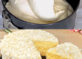 Kokos-Biskuitkuchen, luftig-leicht und schmeckt wunderbar!