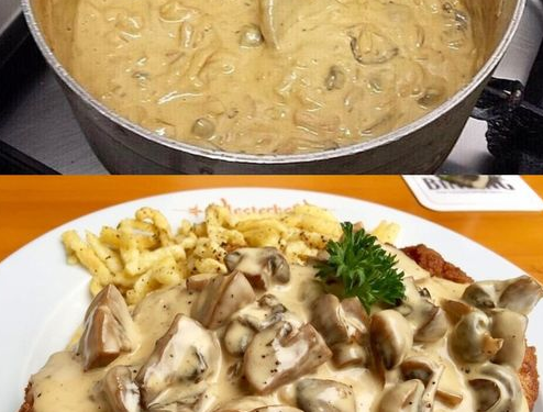 Schwarzwälder Jägersauce mit Champignons in 15 Minuten gemacht