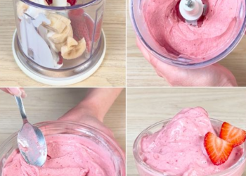 Erdbeerdessert mit Sekundenschnelle Zubereitung nur 3 Zutaten