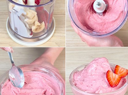 Erdbeerdessert mit Sekundenschnelle Zubereitung nur 3 Zutaten