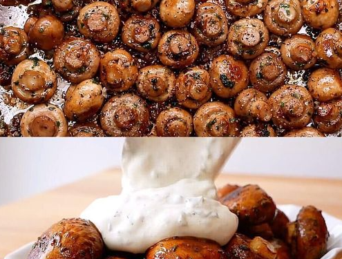 Knoblauch-Champignons