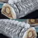 Banana-Split-Rolle: Bananen mit Schoko-Sahne-Creme umhüllt
