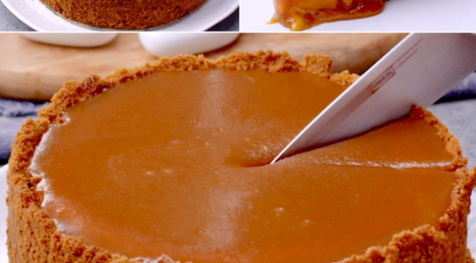 Butter-Karamell-Käsekuchen: Das einfache und cremige Dessert zum Probieren