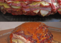 Schichtbraten in Senfsauce