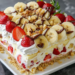 Bananensplit Torte ohne backen mit 500g Frischkase