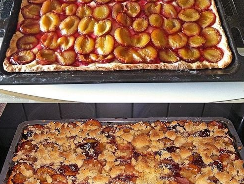 Ultrasaftiger Streuselkuchen vom Blech mit 2 kg Pflaumen
