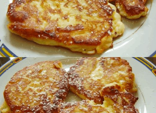 Quark Apfel Pfannkuchen mit 1 Packung Vanillepudding