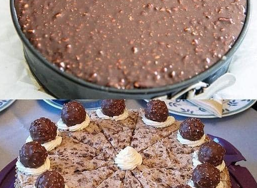 Ferrero Rocher Torte ohne Backen In 20 Minuten zubereitet