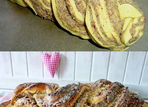 Der beste Nusszopf dass ich je gebacken habe mit 100 g Haselnüssen