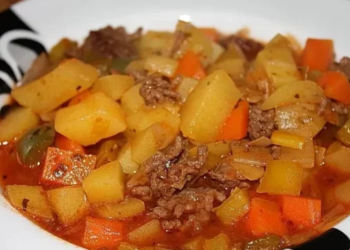 Bunter Hackfleisch von Rind Gemüse-Eintopf Rezept