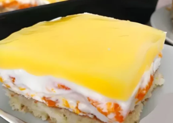 Ein einfacher, leckerer und frischer Mandarinenkuchen !