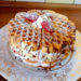 Waffeltorte mit 500 g Quark und 550 g Erdbeeren wie ich sie liebe