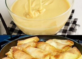 Ein schmackhaftes und schnelles Rezept:Pfannkuchen ohne Mehl, in 2 Minuten zubereitet