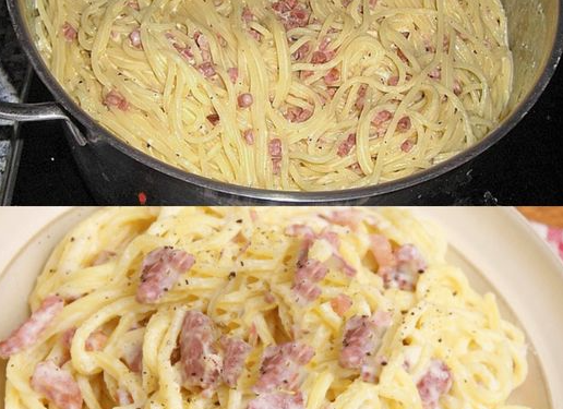 Spaghetti Carbonara in 30 Minuten auf dem Tisch