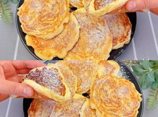 3 Minuten Apfel – Joghurt Pfannkuchen die ich jede Woche bereite!