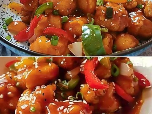 Süßsauer mit 350 g Hühnerbrüst besser als im chinesischen Restaurant