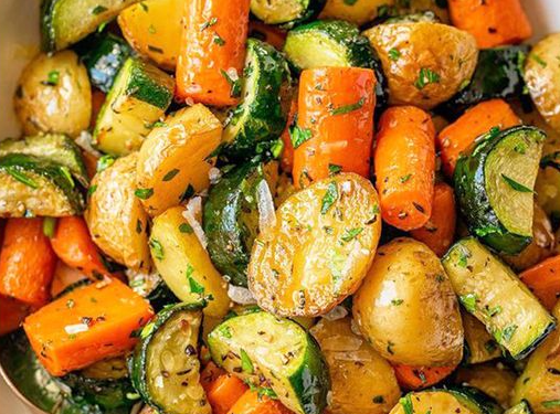 Kartoffel Zucchini Karotten Pfanne in 15 Minuten