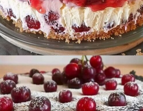 Prinzenrolle mit 2 Glas Sauerkirschen in 10 Minuten ohne backen