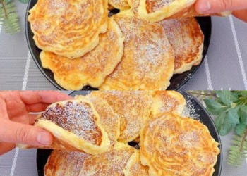 3 Minuten Apfel – Joghurt Pfannkuchen die ich jede Woche bereite!