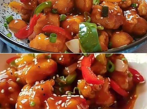 Süßsauer mit 350 g Hühnerbrüst besser als im chinesischen Restaurant