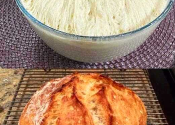 Brot ohne Kneten mit 3 Tassen Mehl