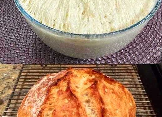 Brot ohne Kneten mit 3 Tassen Mehl