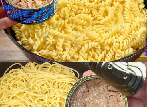 Thunfisch Spaghetti mit Knoblauch