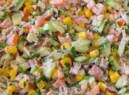 Thunfischsalat mit 1 Dose Mais, ich bin in ihn verliebt!