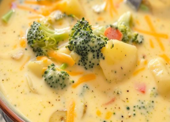 Brokkoli Kartoffel Suppe mit Kase in 20 Minuten gekocht