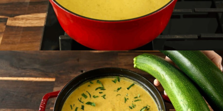 Wie Medizin für meinen Magen die leckerste Zucchinisuppe die ich je gemacht habe