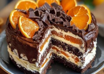 🍫 Schoko-Orangen-Fantasie-Torte – Ein himmlischer Genuss aus Schokolade und Orange! 🍊
